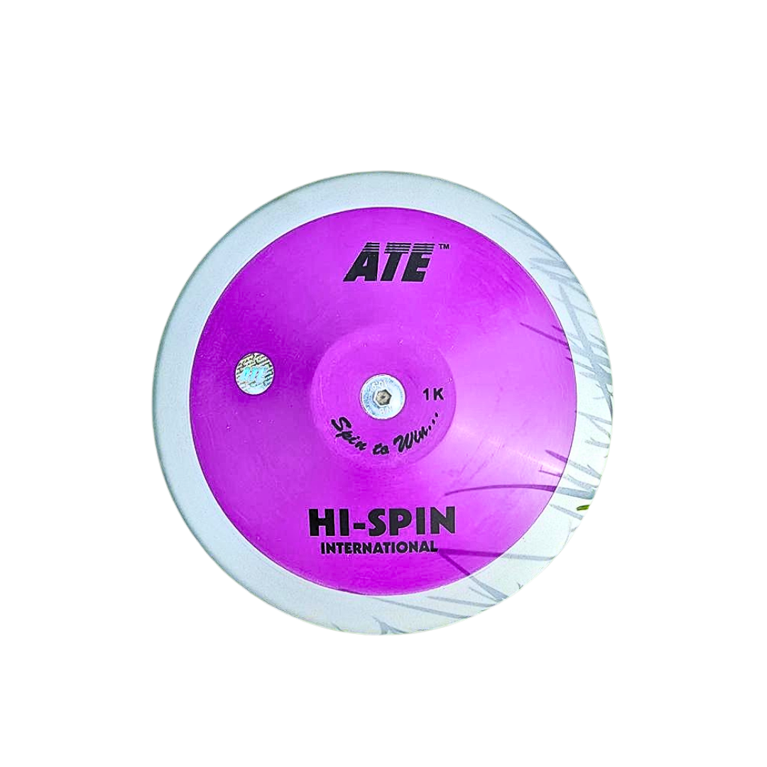 ATE 1KG Hi-Spin International Purple Steel Rim Discus - 80%